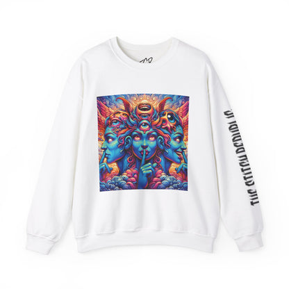 Crewneck Sweatshirt Three Headed Lady Design